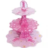 Alzata per dolci 1°compleanno rosa