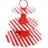 Alzate per dolci righe bianco/rosso