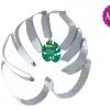 Anello Foglia Tropicale