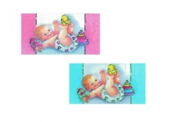 Bigliettini Nascita Giochi Bimbo/a