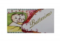 Bigliettino Battesimo Gemelli