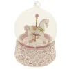 BOMBONIERA SFERA LED CON GIOSTRINA ROSA