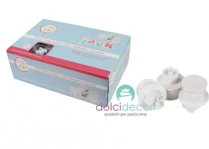 Cake Star tagliapasta espulsione alfabeto minuscolo