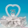 Cake topper 25 anniversario