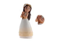 Cake Topper Comunione Bimba con rosario