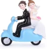 Cake topper sposi in vespa