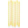 Candele spirale glitter giallo