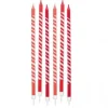 Candele spirale glitter rosso