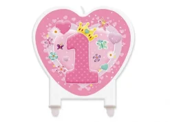 Candelina pois rosa
