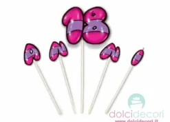 Candeline 18 anni fucsia