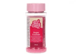 Cristalli di zucchero rosa