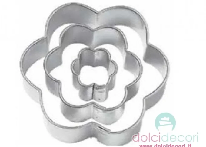 Cutters - tagliabiscotti fiore 3 pz