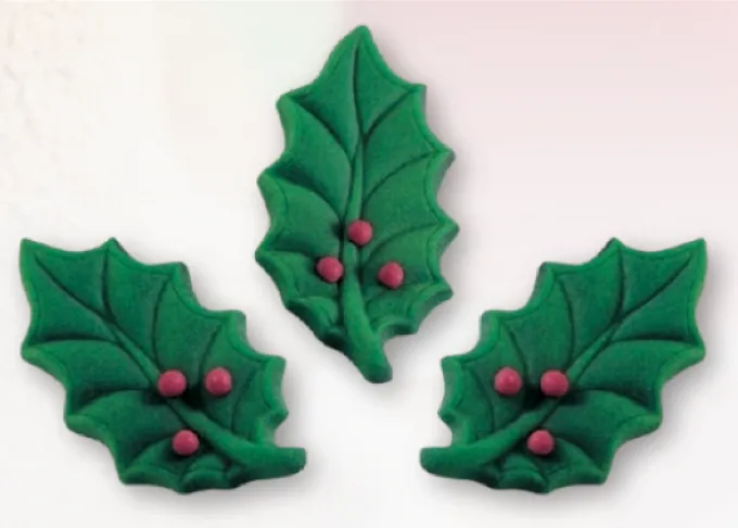 Decorazioni Agrifoglio zucchero