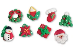Decorazioni natalizia Babbo Natale allegri