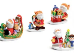 Decorazioni natalizie Babbo Natale con doni