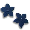 Fiori Blu con Inserto Centrale