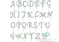 Lettere con brillantini