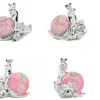 Lumache rosa con strass