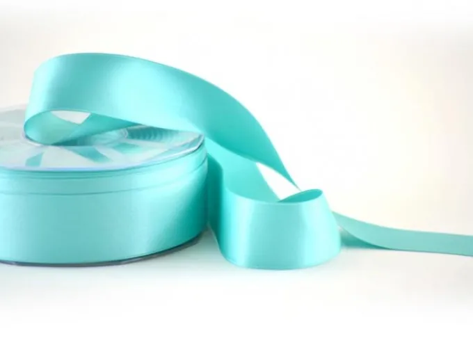 Nastro raso 25 mm verde acqua