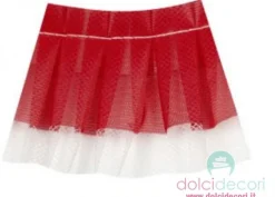 Nastro tulle sottotorta rosso