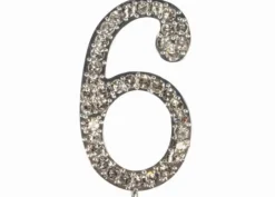 Numeri con brillantini