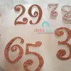 Numeri in polistirolo rosa