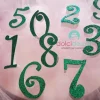 Numeri in polistirolo verde