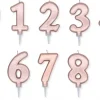 Numeri Satinati Rosa Gold Oro Argento