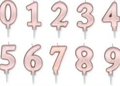 Numeri Satinati Rosa Gold Oro Argento
