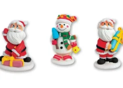 Omino di neve e Babbo Natale