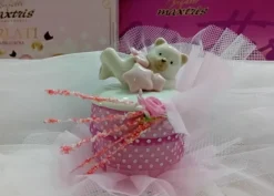 Orsetto su scatola Rosa