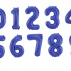 Pallone a forma di numero Blu 1 Metro