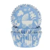 Pirottini cupcake/muffin azzurro