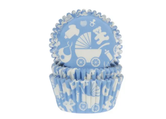 Pirottini cupcake/muffin azzurro