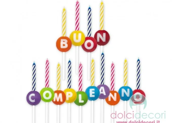 Porta candeline con candeline
