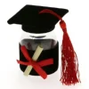 Portaconfetti Laurea Barattolo con Tocco e Pergamena