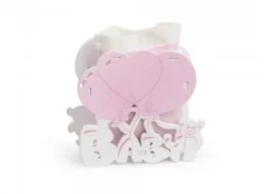 Porta confetti nuvola rosa