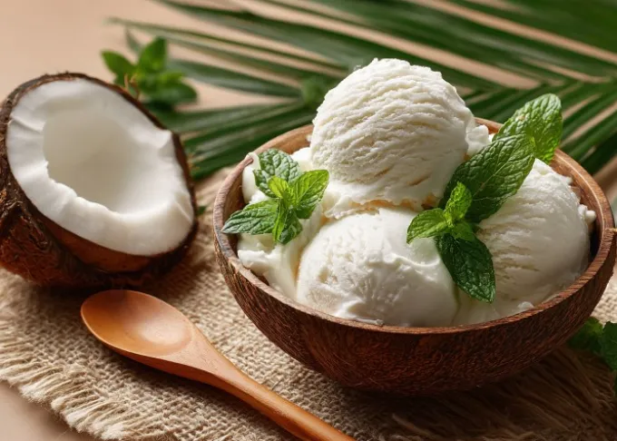 Preparato per gelato al cocco