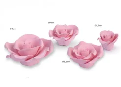 Rose meravigliose zucchero Rosa