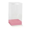 SCAT P/UOVO C/BASE FIBRA ROSA 21X40H
