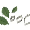 Set 3 foglie agrifoglio