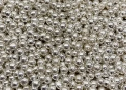 Sfere zucchero argento piccoli