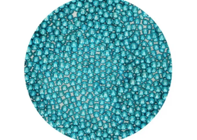 Sfere zucchero celeste brillante