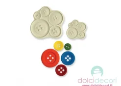 Stampo in silicone bottoni