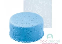Tappeto silicone Happy Birthday