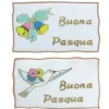 Targhetta Buona Pasqua in pasta di zucchero