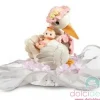 Topper cicogna con bimba