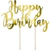 Topper Happy Birthday Oro