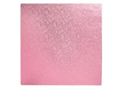 Vassoi per torte: cake drum quadrato rosa 40