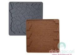 Wilton stampo silicone legno e pietra